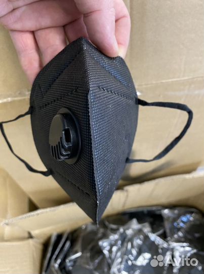Маска-респиратор кн95 с клапаном FFP2