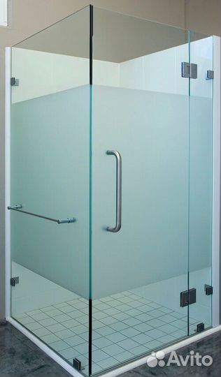 Стеклянные перегородки в душевую на заказ