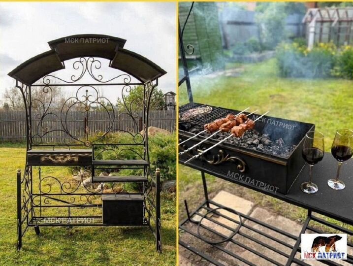 Беседка с мангалом
