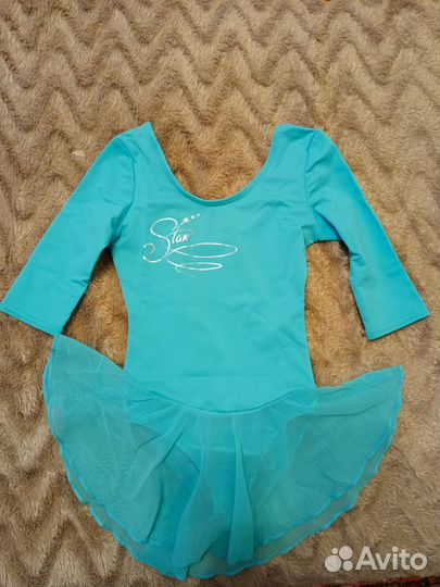 Гимнастический купальник с юбкой