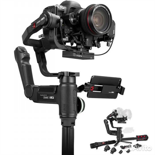 Zhiyun Crane 3 Lab Creator с моноподом и фокусом