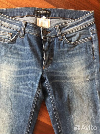 Dolce gabbana джинсы голубые