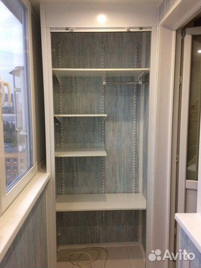 Шкаф с рольставнями на балкон по вашим размерам