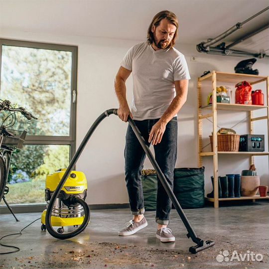 Аренда строительного пылесоса karher kwd3