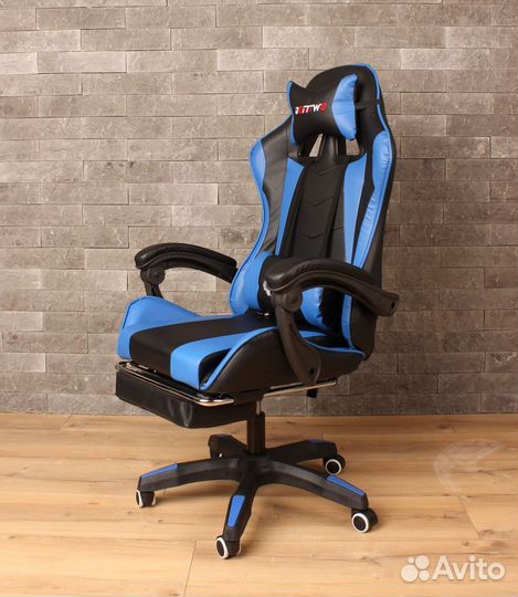 Компьютерное игровое кресло геймерское с массажем