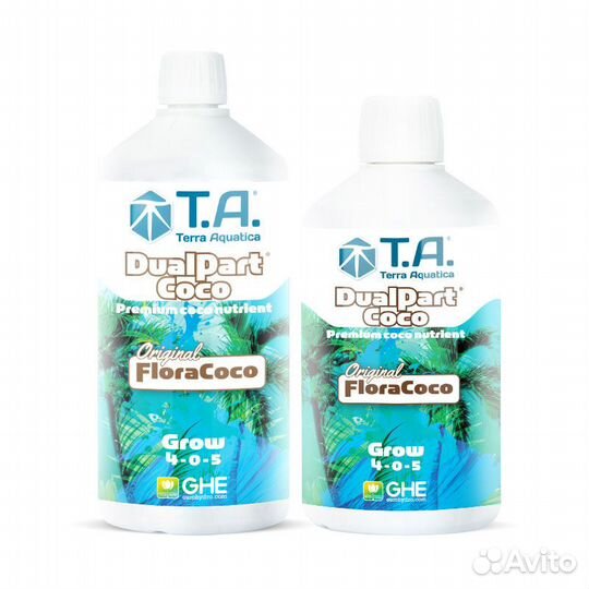 GHE DualPart coco Grow (Terra Aquatica) все объемы