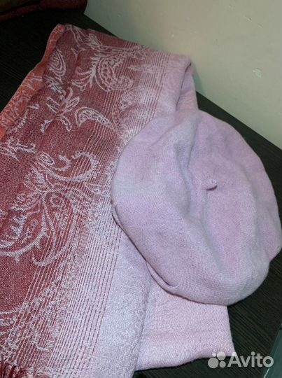 Берет женский +шарф