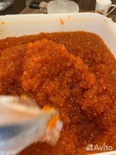 Красная икра кеты