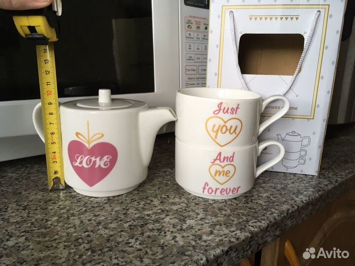 Чайный набор - чайник + кружки