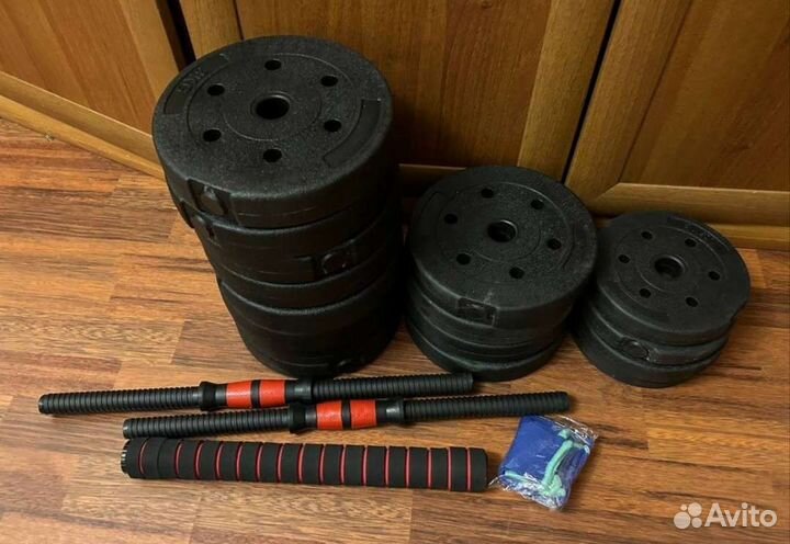 Гантели разборные 20 кг / 2 по 10кг/ штанга