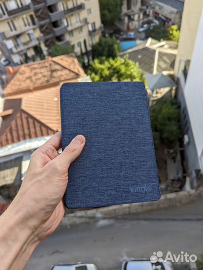 Чехол обложка Kindle Paperwhite 11 Fabric синий