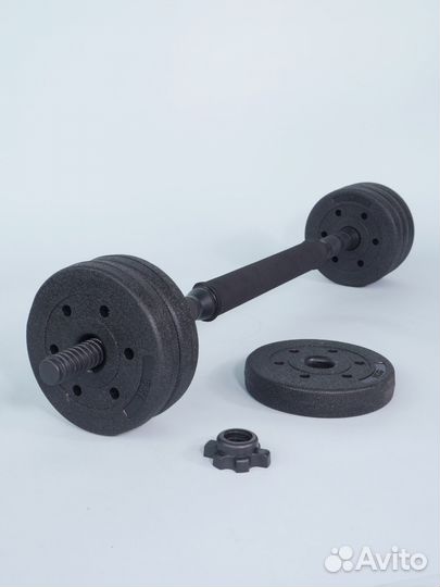 Гантели разборные штанги 2 по 6,7кг, общий вес13,4