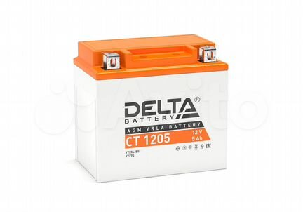 Аккумулятор Delta 5 Ач CT 1205 (YTX5L-BS)