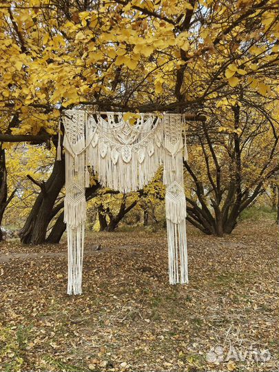 Свадебная арка макраме