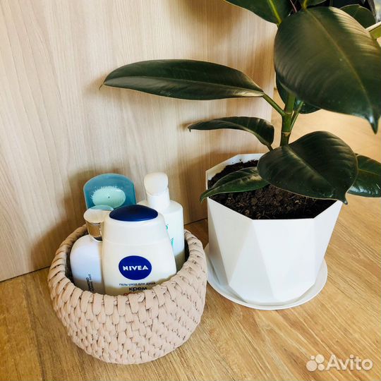 Вязаные корзинки