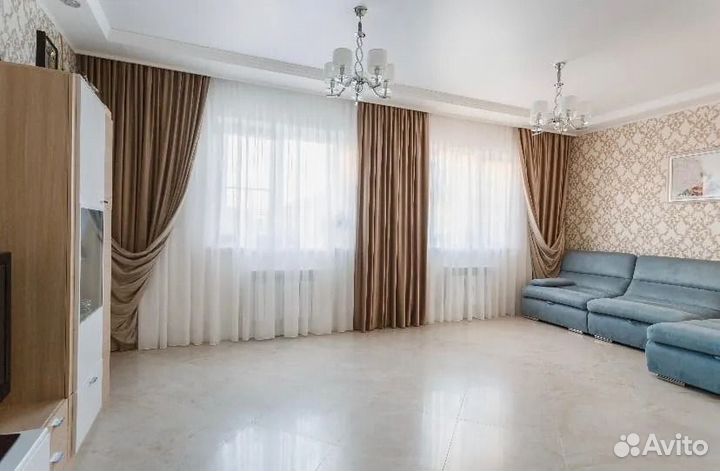 Штора из вуали молочного цвета 600х290