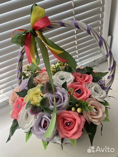 Корзина из конфет