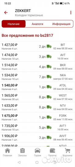 Передние колодки Kia Ceed 2, Sorento 3, Carens 4