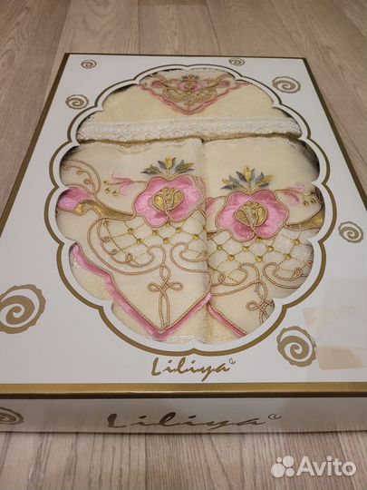 Подарочный набор полотенец 3 шт. Турция, новый