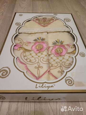 Подарочный набор полотенец 3 шт. Турция, новый