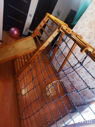 Детский спортивный комплекс, канат, кольца