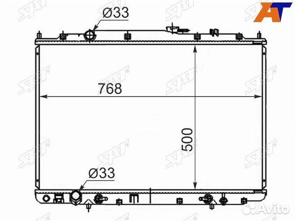 Радиатор Hyundai H100 93-03 / Porter 98-10