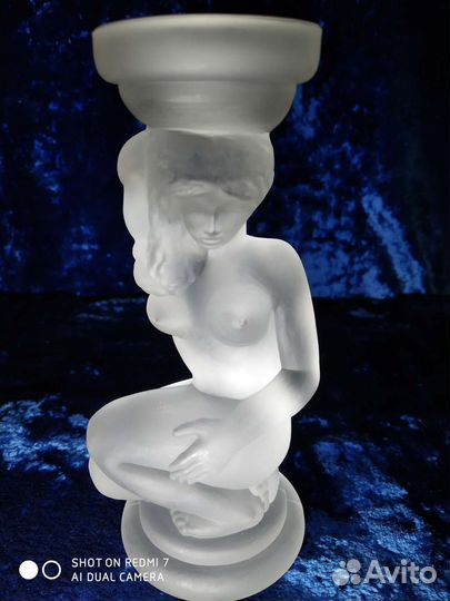 Подсвечники Матовый Хрусталь СССР