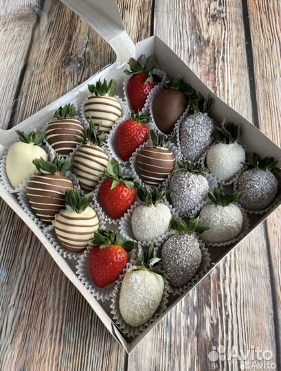 Букет из клубники в шоколаде