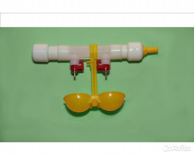 Готовая двойная поилка для перепелов циплят