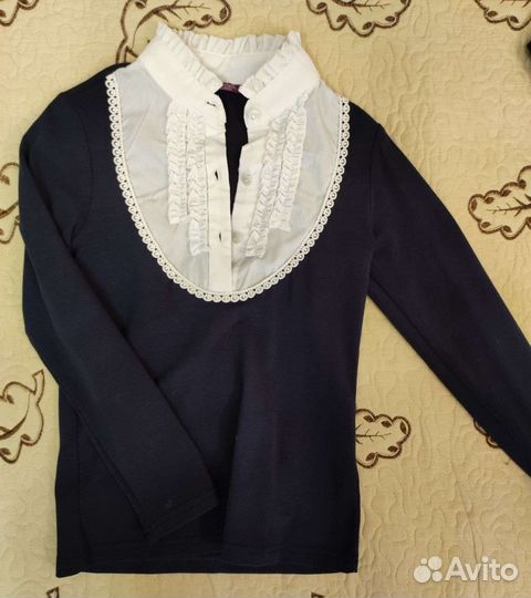 Школьные рубашки для девочки 128 134