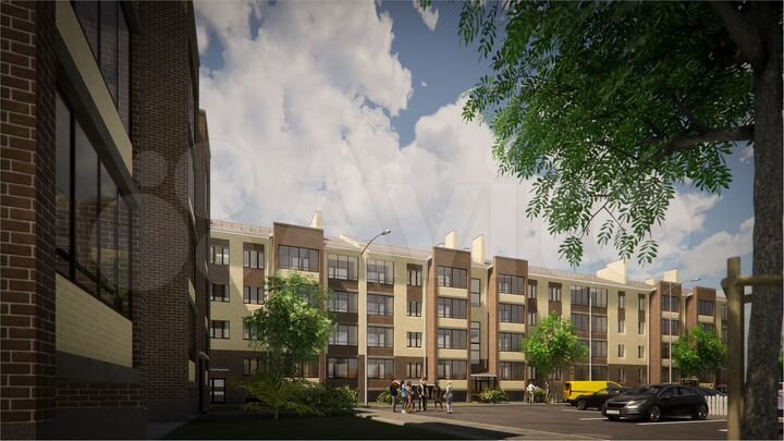 1-к. квартира, 36 м², 2/4 эт.