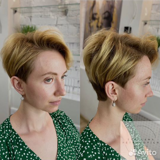 Короткая стрижка женская / мужская стрижка