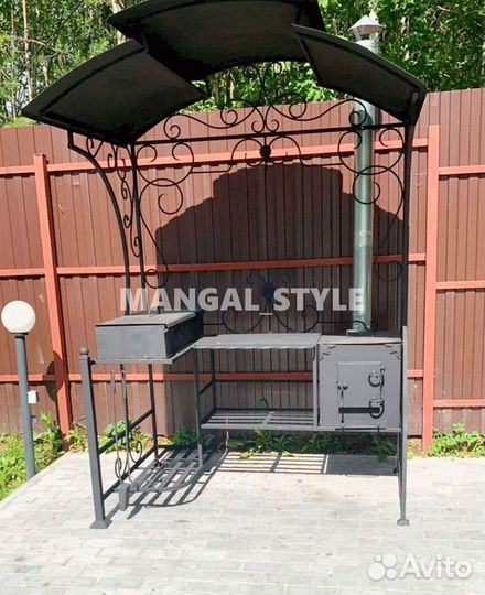 Мангал с крышей