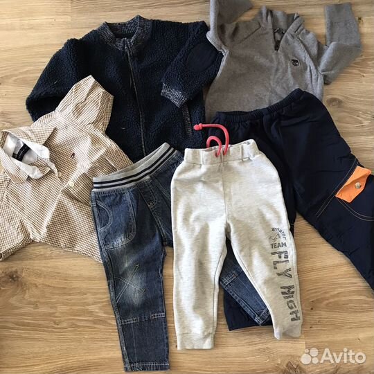 Джинсы штаны свитер рубашка для мальчика 1-2 года