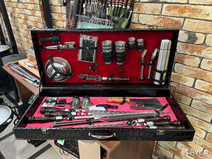 Шампура в кейсе в чехле набор подарочный