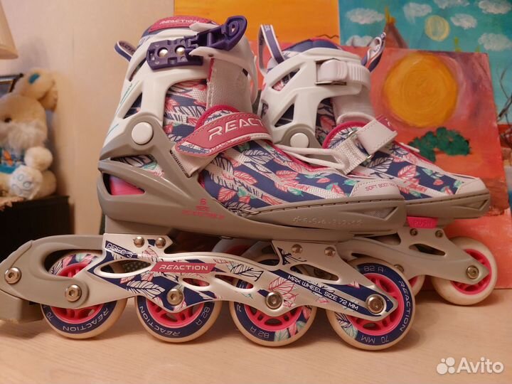 Роликовые коньки детские раздвижные