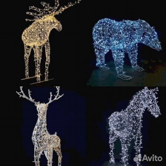 Световые фигуры животных LED