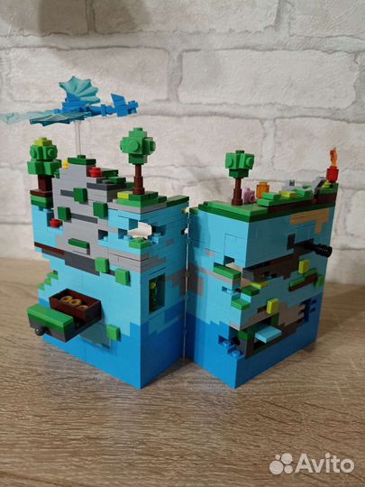 Майнкрафт голубая крепость