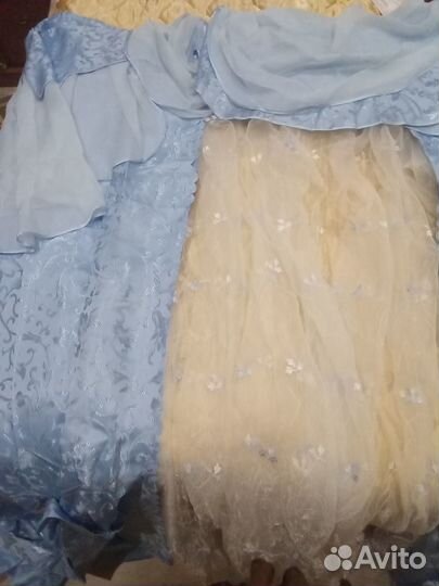 Комплект: шторы, тюль, ламбрикен+ покрывало