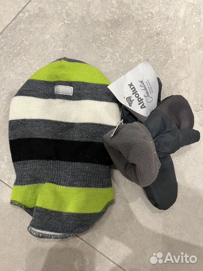 Lassie. Новый демисезонный набор шапка + краги