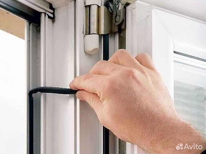 Ремонт окон, уплотнитель KBE RAL8124