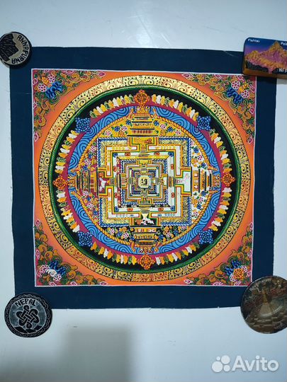 Тханка Калачакра 32 х 32 см, Непал, буддизм