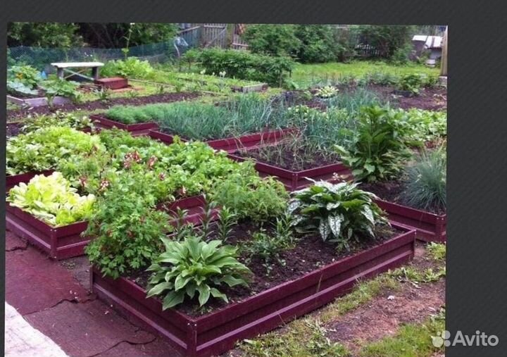 Грядка оцинкованная 1м х 2,5м х 32см