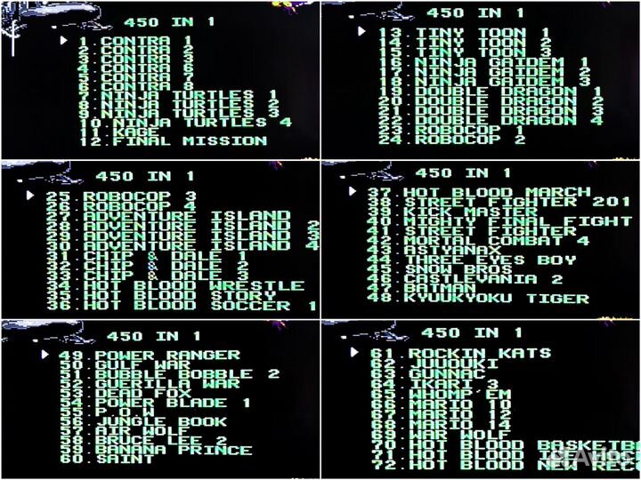 Денди 8-bit. Картридж 450 в 1 Сборник игр. Новый