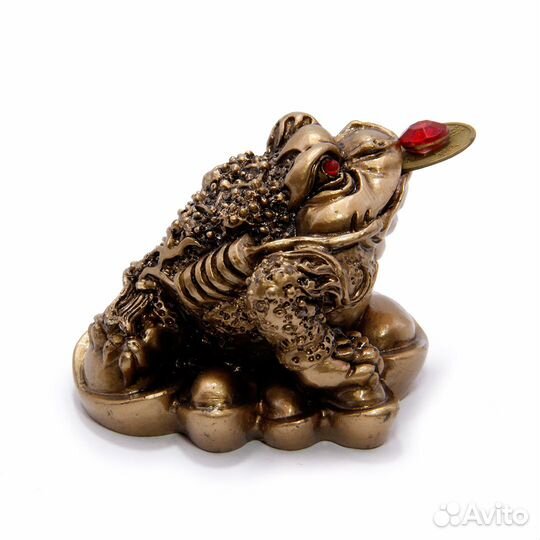 Трехлапая Денежная Жаба Статуэтка под бронзу ru004