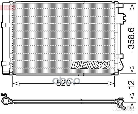 Радиатор кондиционера DCN41011 Denso