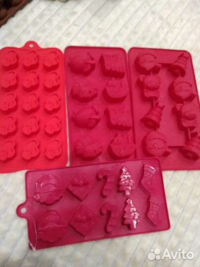 Формы силиконовые, пластиковые, новые