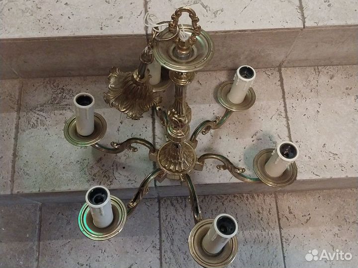 Винтажная люстра бронза