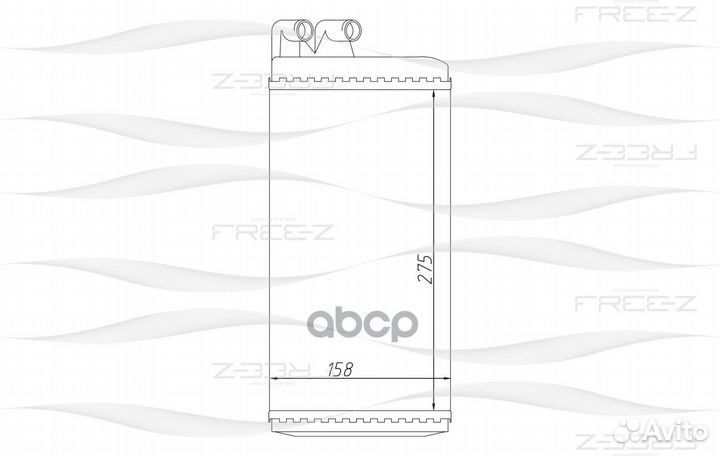 Радиатор отопителя kw0245 free-Z