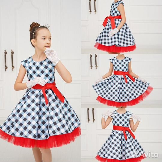 Пышное платье для девочки Стиляги